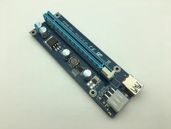 006C PC PCIe PCI-E PCI Express Kartico Riser 1x do 16x USB 3.0 Podatkovni Kabel SATA da 6Pin IDE Molex Napajanje za BTC Rudar Stroj