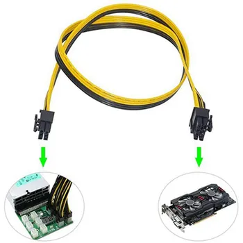 10 Kos 6 Pin PCI-E 8 Pin(6+2) PCI-E (Moški-Moški) GPU Napajalni Kabel 70 cm za Slikovne Kartice Rudarstvo Strežnik Zlom Odbor