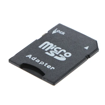 10Pcs Micro SD TransFlash TF, Da SD, SDHC Memory Card Adapter Pretvornik Črna