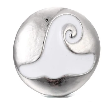 10Pcs/veliko Kristalno Nosorogovo Snap Božični Klobuk 18 mm kovinski Pripni Gumb Za Zapestnico, Ure za ženske ženski DIY nakit