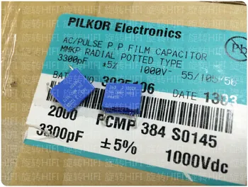 20PCS NOVA BC PILKOR PCMP384 3300PF 1000V P10MM modra film kondenzator VISHAY 332/1000V MMKP 3.3 NF-3N3 1KV 0.0033 UF