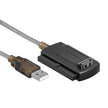3 in1 USB 2.0 IDE, SATA PASOV 5,25 S-ATA 2.5 3.5-Palčni Trdi Disk HDD Kabel za Prenosni RAČUNALNIK, Pretvornik