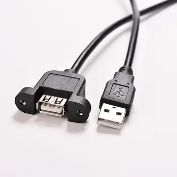 30 CM USB 2.0 A Moški-USB2.0 Ženski Podaljšanje Oblikovani Plošči Gori Razširitev Vrat, Kabel USB 2.0 Moški-Ženska Plošča 1PC