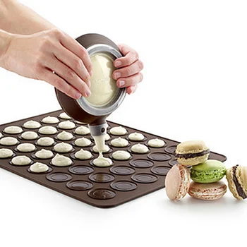 30 Silikonski Pekač Macaroon Pladenj Ne Držijo Plesni Votline Bakeware Non-Stick DIY Macaron Plesni Pad Domači Kuhinji Peko Orodje