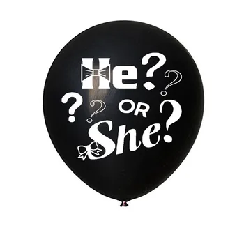 36 palčni spolu razkrije stranka dekoracijo black latex balon fant ali dekle baby tuš Velike balone globos Spolu Razkrije