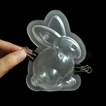 3D Polikarbonata Čokolada Plesni Happy Easter Bunny Egg Zajec Čokolada Kalup za Peko Peciva Pekarne Festival Slaščice Orodja