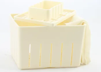 3Pcs Plastičnih Tofu Pritisnite Plesni DIY Domače Tofu Maker Pritiskom Plesni Kit + Sir Krpo Kuhinja Orodje tofu plesni