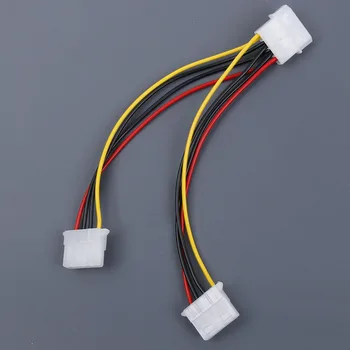 4-Pin Molex Moški 2X Ženski Y-Razdelilnik Napajalni Kabel IDE IP4 Podaljšek Adapter