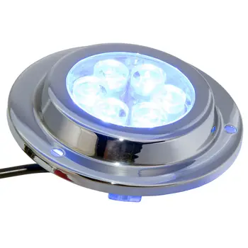 6*2W DC LED Čoln Morskih Podvodnih Svetlo Modra Površinska montaža Nerjaveče IP68