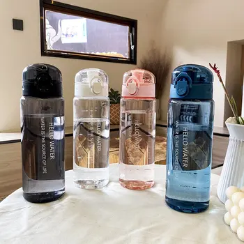 780ml Plastično Steklenico, Pregleden Steklenice za Vodo Neprepustnih Drinkware Prenosni Zunanji Pitje Skodelico Osebno Drinkware Skodelice