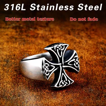 Beier 316L iz Nerjavečega jekla nos viking moški prstan C eltic vozel Poganski Odin 's Simbolom Amulet Mit skandinavskih modni nakit LR620