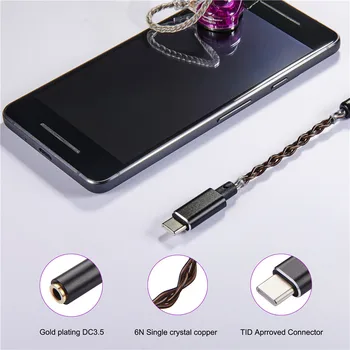 CharmTek Qualcomm USB C Hi-fi Audio DAC Prenosne Slušalke Ojačevalnik Pro za Samsung Note 20 S20 Slikovnih pik 5 iPad Pro