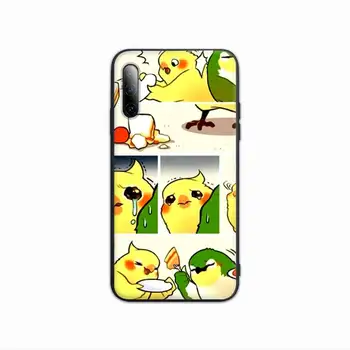 Chubby Cockatiels Parrotlets Ptica Papiga Primeru Telefon Za Samsung A12 A32 A71 4G 5G A10 A20 A21 A40 A50 S A51 A52 A70 A72 Funda