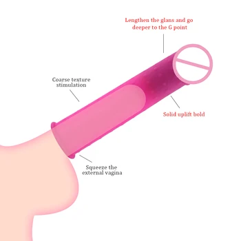 EXVOID Dildo Širitve Velik Penis Rokavi za enkratno uporabo Silikonski Kondom Penig Obroč Zasuni Extender G-spot Massager Spolnih Igrač Za Moške