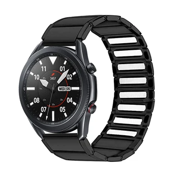 Iz nerjavečega Jekla Watch Pasu Trak za Samsung Galaxy Watch 3 4 45mm 46mm Magnetne Zanke Watchband Traku Orodja S3 22 mm manžeta