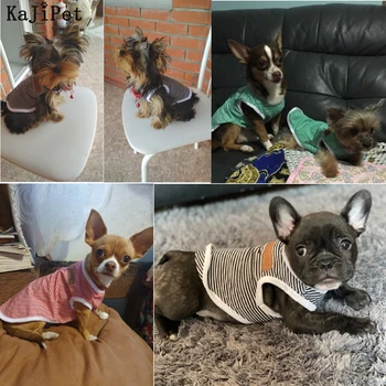 Klasična Trak Pes Majica Poceni Oblačila za Pse, Za Majhne Pse Poletje Chihuahua Tshirt Srčkan Kuža Telovnik Terier Pet Oblačila za Pse