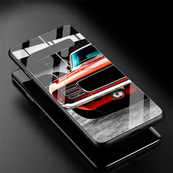 Luksuzni Športni Avtomobil Super Avto Steklo Primeru Telefon Za Samsung Galaxy S20 FE S21 Ultra 5G S10Plus S9 S10(6.1) S8 S10e Pokrov