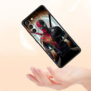 Marvel Iron Man In Spider Man Primeru Telefon za Samsung Galaxy S21 Ultra S20 FE 5G S10 Lite S10e S8 S9 Plus S7 Rob Pokrova Coque