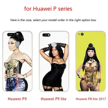 Mehke Silikonske Višji Primeru Za Huawei P50 P40 P30 P20 Pro Lite E P Samrt Z 2019 2020 Nicki Minaj