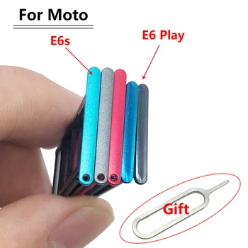Novo držalo za kartico SiM Za Moto E6 Igrajo E6S G10 Eno tožbo Eno Fusion Makro Kartica SIM Reža za SD Kartico Pladenj Imetnik Adapter