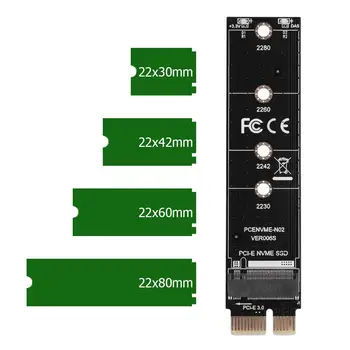 NVME vmesniško Kartico PCIE M. 2 SSD da PCI-E3.0 1x Visoke Hitrosti Razširitev M Ključ NGFF Pretvornik vmesniško Kartico za Samsung 960EVO