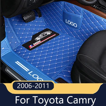 Po meri usnje Avto talna obloga Za Toyota Camry 2011 2010 2009 2008 2007 2006 Auto Dodatki Notranjost Usnje, Preproge