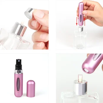 Prenosni Vžigalnike 5ml Travel Mini Travel Parfum Spray Steklenico Posode za Kozmetične Stekleničke Ličila Lepoto Posoda Orodje