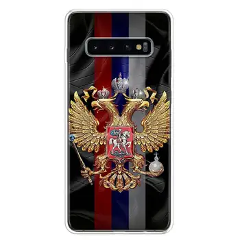 Rusija ruske Zastave Emblem Primeru Telefon Za Samsung Galaxy S20 FE S21 Ultra S10 Plus S10E S9 S8 S7 S6 Rob J4 J6 + J8 Fundas Capa