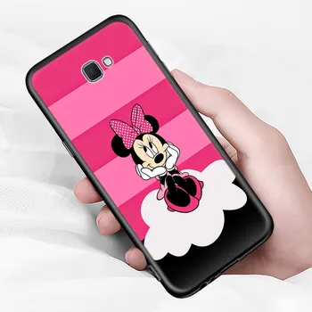 Silikonski Pokrov Disney Minnie Miško Za Samsung Galaxy J7 J8 Duo J5 J6 Prime J4 Plus J2 J3 Jedro 2018 2017 2016 Primeru Telefon