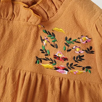 Sodawn 2021 Pomlad Jesen Cvetlični Obleko otroške Obleke Dekle Oblačila Otrok Oblačila, Otroška oblačila Za 2-6 Let