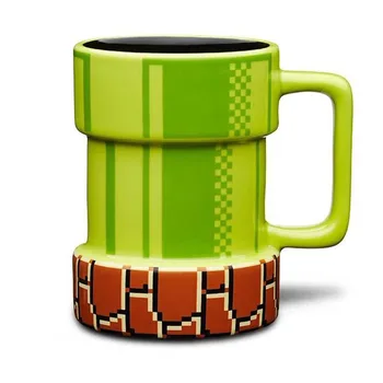 Super Mario Ustvarjalne Vrč risanka Kanalizacije pixel 3D Kave Vrč pokal odprtosti zaslonke keramični Drinkware Prvenstvo Za otroške rojstne dneve, Darila