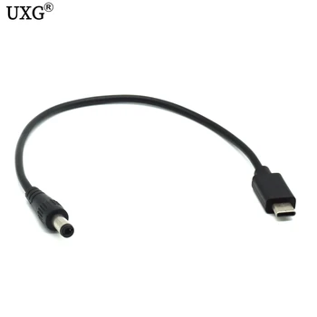 USB 3.1 Vrste C, USB-C, DC 5.5 2,5 mm Vtič Podaljšek Kabel za Polnjenje mobilnega Telefona 25 cm
