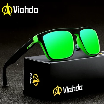 Viahda Nove blagovne Znamke na Kvadrat Polarizirana sončna Očala Moških vrhunska Moška sončna Očala Vožnje Fashion Travel Očala UV400