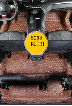 Visoke kakovosti! Po meri poseben avto predpražnike za Peugeot 5008 7 sedežev 2022-2017 trajne nepremočljiva preprog in prekrival,Brezplačna dostava