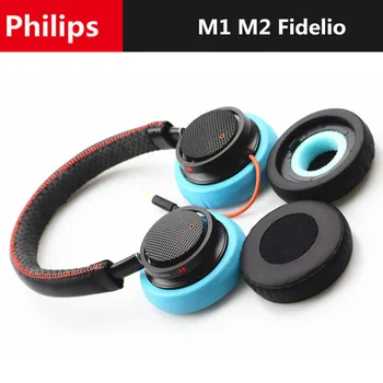 Visoko Kakovostne Slušalke Pena Blazine Zamenjavo Earpads za Philips M1 Fidelio Mehko Beljakovin Goba Pokrov