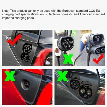 Vxvb Novo Za Tesla Model 3 2021 Pribor Evropi Avto Polnjenje Vrata Prah Plug Zaščitni Pokrov Modela Avtomobila Y Model3 Opremo