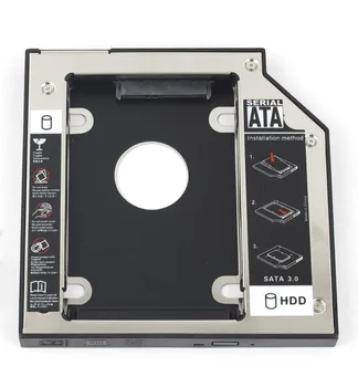 WZSM 12,7 mm SATA 2nd HDD SSD Trdi Disk Caddy za Dell Vostro 3500 3550 3555 3560 3700 3750