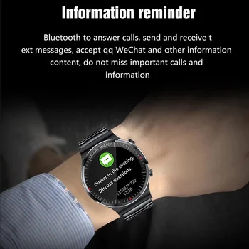 Xiaomi Mijia Pametno Gledati Bluetooth Klic Krvni Tlak Monitor Moški Ženske Poln Na Dotik Fitnes Tracker Ura Nepremočljiva Smartwatch